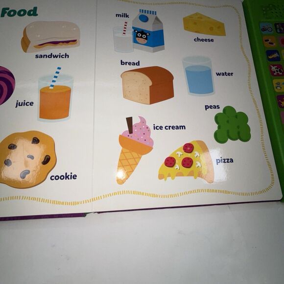 Listen & Learn First Words Book & 27-Button Sound Pad Electronic Toy Toddler - Picture 5 of 6